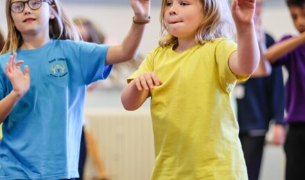 Children dancing